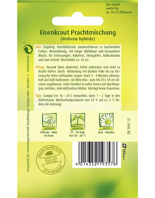 Eisenkrautsamen 'Prachtmischung'