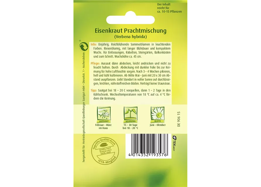 Eisenkrautsamen 'Prachtmischung'