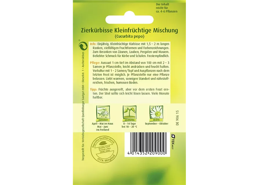 Zierkürbissamen 'Kleinfruchtige Mischung'