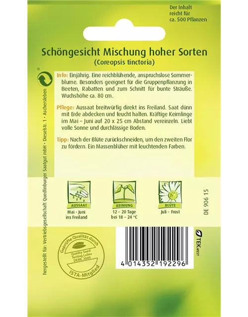 Färber-Mädchenauge-Samen 'Hohe Sorten'