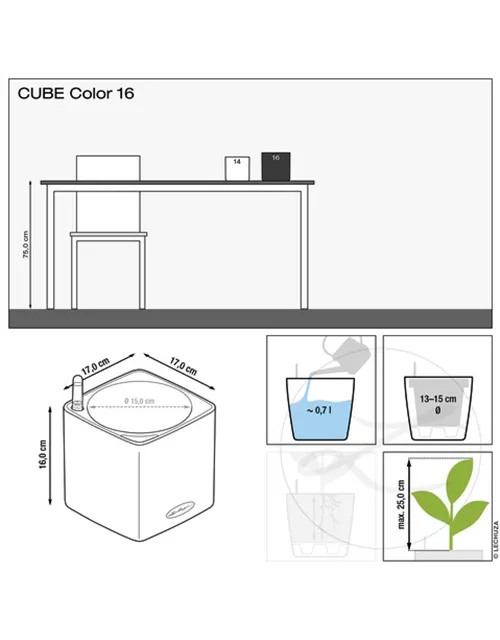 LECHUZA CUBE Color 16 