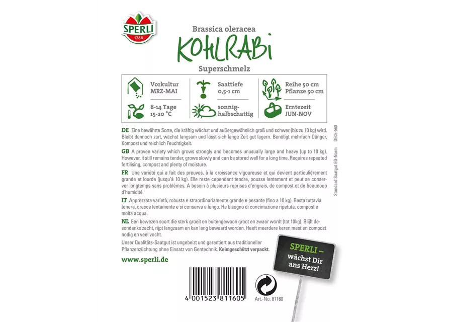 Kohlrabi 'Superschmelz'