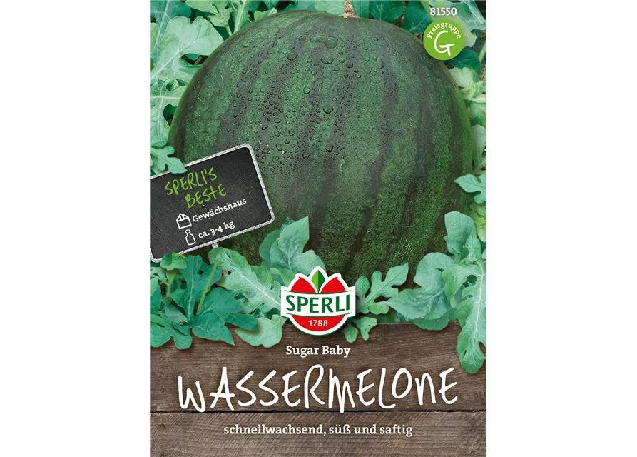 Kompakte Wassermelone 'Sugar Baby'