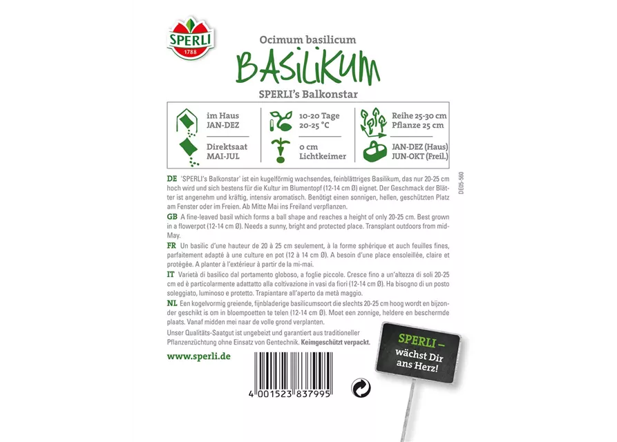 Garten-Basilikum 'Balkonstar'