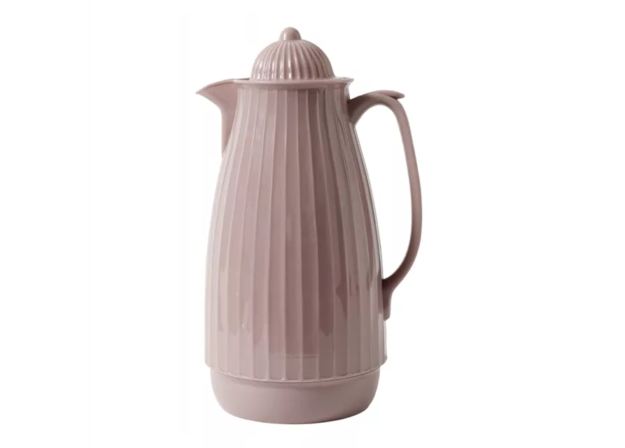 Thermoskanne im Retro-Design, 1 Liter, Rose Altrosa